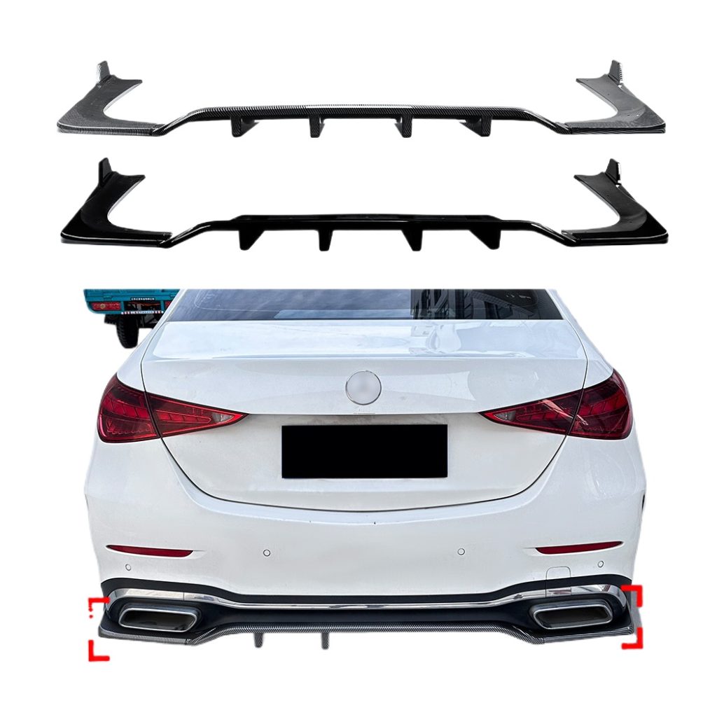 ABS Rear Bumper Diffuser Lip Spoiler for Mercedes Benz C-Class W206 ...
