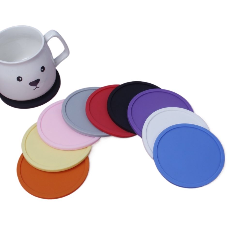 Coaster Mat Pvc Creative Cartoon PVC Soft Rubber Coaster Non-slip Cup Mat Waterproof ...