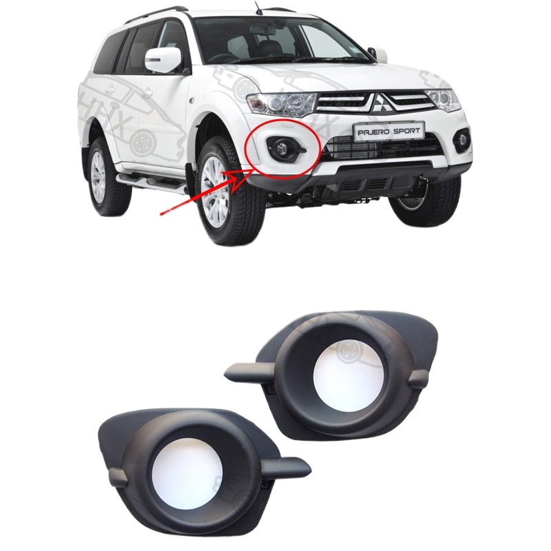 SEBLAFF Front Fog Light Bezel Cover Set For Ford Flex 2013-2019 – Driver & Passenger – Factory Style