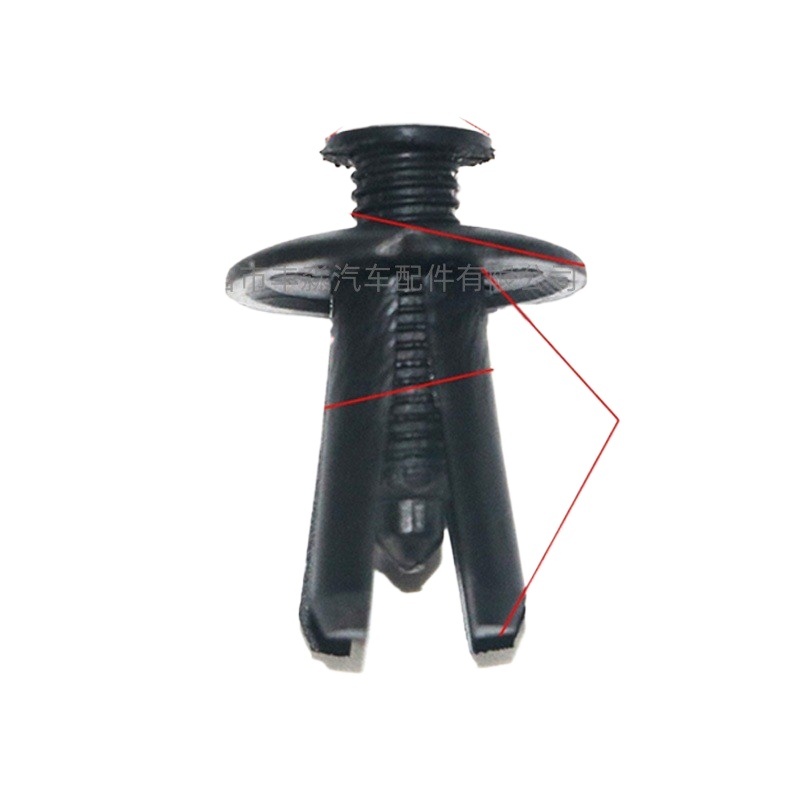 thumbnail image 2 of 50pcs Car Bumper Cover Clip – Push Type Retainer Fastener For Honda – Black Nylon 2 of 2